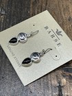 Barse Peri Earrings- Black Onyx    Silver- Nwt