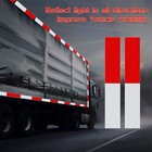 10pcs Reflector Sticker Reflective Tape Safety Caution Warning Self-adhesive