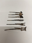 Vintage Art Deco Sterling Silver Hair Pins Made In Japan In Box