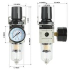 1 4 Inch Air Compressor Filter Regulator Water Oil Separator With Pressure Gauge