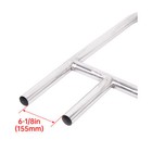 Pair Inground Swimming Pool Hand Rail Rustproof Stair Ladder 304 Stainless Steel