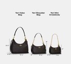 Coach Teri Shoulder Bag In Signature Denim gold natura blue Fast Shipping