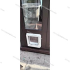 Electronic Induction Dog Cat Door Automatic Smart Pet Safe Door Cat Flap With Mi