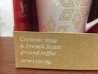 New In Box Starbucks 2pc Snowflake Coffee Tea Mug   Dark French Roast Gift Set
