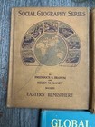 Living Global Social Geography Antique Vintage School Art Decor Crafting Books