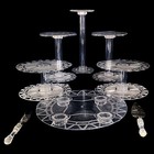 6 Tier Acrylic Cake Stand For Wedding Bridal Shower Birthday Dessert Cake Holder