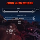 Rear 32  Led Chase Strobe Light Bar Turn Brake Reverse For Yamaha Yxz 1000r 30 