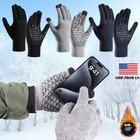 Winter Knit Anti-slip Gloves Warm Touch Screen Full Finger Gloves Men Women Usa