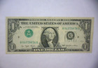 1977  1 Federal Reserve Note     inverted 2nd   3rd Print Overprint Error    rare    