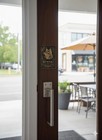 Rustic Solid Brass Beware Of Dog Plaque Door Sign Outdoor Entrance Decor