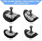 Motorcycle Rim Lock 1 6  With Molded Rubber Stoppers To Prevent Inner Tube Wear 