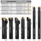 Metal Lathe Cutting Tools - 7pcs 1 2  Indexable Lathe Turning Tool With 7pcs Ind