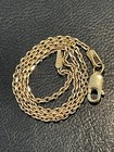 Vintage Solid 10k Yellow Gold Ankle Bracelet Chain  9 5 - 1 5gr 