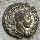 Ancient Roman Empire Silver Coin Severus Alexander 222-235 Ad  Ar Denarius