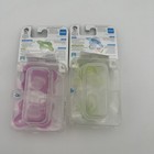 Lot Of 2 Mam 100  Silicone Pacifiers For Newborn   0  Months Pink   Green New