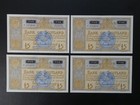 4no  Consecutive 1966 Bank Of Scotland   5 Banknotes Clean Original Aunc