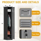 Metal Locker Employees Steel Storage Cabinet W  Lock  Hook For Office School Gym