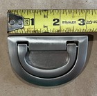 Recessed Flush Buckle Drawer Pull Silver Brushed Nickel