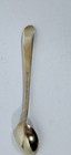 Vintage Mcm J  Tostrup Sterling Silver White Enamel Demitasse Spoon W  Gold Wash