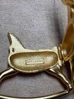Vintage Estee Lauder Perfume Solid Compact Rocking Horse Gold Ruby 