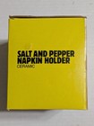 Ceramic Goose   Eggs Salt   Pepper Napkin Holder - Unused opened - See Pic