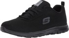Skechers Work Ghenter Bronaugh Women   s Shoes Black Size 7 5 Wide Slip Resistant