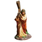 Resin Jesus Statue Figurine Religious Jesus Bearing The Cross Desktop Ornament