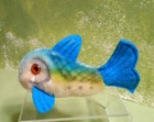 1950 s Steiff Fish- 5  Long  Mohair Glass Eyes  No Ids