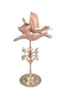 Good Directions 8840 pg Flying Pig Garden Weathervane  Polished Copper With Gard
