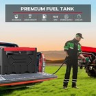 Portable Diesel Tank 52 Gal Fuel Tank W 12v Electric Transfer Pump  10 Gpm Black
