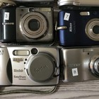     Lot Of 8 Digital Cameras Canon Kodak Nikon Read Description Parts Or Repair