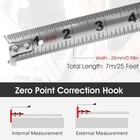 Tape Measure 25ft 7 5m Stainless Steel Measuring Tape Almighty Tools Waterproof