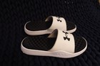 Under Armour Mens Ignite Pro 8 Fixed Band Slides White Size 11