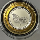 Fitzgeralds Casino Reno Nevada  10 Gaming Rare Token  999 Fine Silver Strike 999