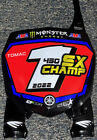 Eli Tomac 2022 Supercross Championship Replica Sx Front Number Plate