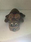 Pound Puppies Mini Plush 8  Brown Black 1986 Dog Stuffed Animal Vintage Tonka