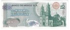 Banknote Mexico P63i 10 Pesos 1977  Series 1fb