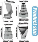 4pcs Heat Gun Nozzles Kit  Stainless Steel Reflector   Round Hot Air Accessories