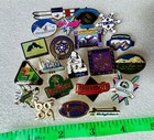 Vintage now Usa Enamel Ski Skiing Resort Travel Area Lapel Hat Pin Lot  21 Pins 