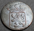 Antique 1779 Voc Duit Dutch East India Company Coin
