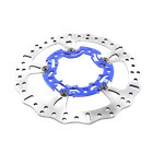 2pcs 14  Blue Big Front Brake Rotor W caliper Bracket For Harley Fltr Flhr Flhx
