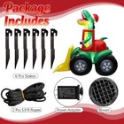 6 Ft Christmas Inflatable Yard D  cor  Dinosaur Driving Loader - Yellow-green