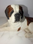 1987 Sandicast St  Bernard  Handpainted Sandra Brue Dog Figurine Door Stopper