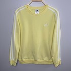 Adidas Essentials Studio Lounge 3-stripes Sweatshirt Medium Butter Yellow Lounge