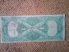 1917  1 One Dollar Large-size Banknote  nickname Of Sawhorse   F  f    Red Seal
