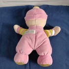 Fisher Price Babys First Doll Plush Rattle 10 Inch 2008 Stuffed Animal Toy Pink