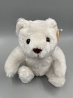 Vintage Russ Berrie White Teddy Bear  5576 Stuffed Animal Made In Korea 8 