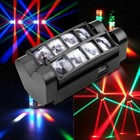 2pcs Spider Moving Head Light Dmx512 Rgbw 8led Dj Disco Stage Party Club Lights