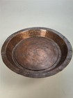 Antique Persian Islamic Art Middle Eastern Copper Plate Bowl 11  Amazing Patina