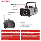5core Fog Smoke Machine 1200w Low Lying Indoor Outdoor 1l Fog Maker W Led Light